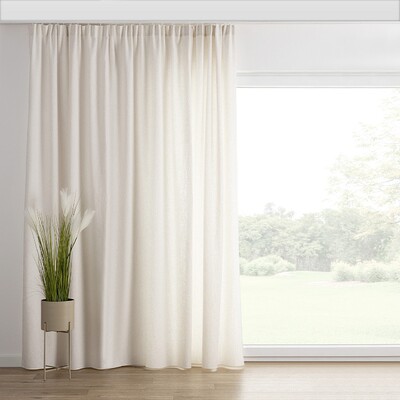 Gardin med rynkebånd 1 stk. fra kolleksjonen Hemp Blend, Stoffets bredde: 159-33