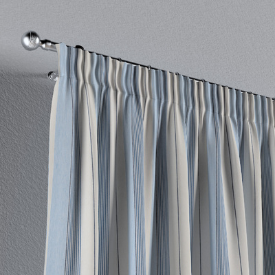 Pencil pleat curtains in collection Stripes, fabric: 144-98
