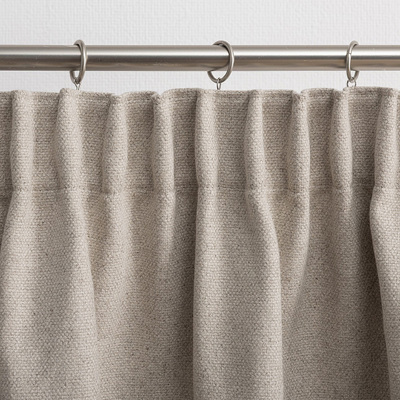 Pencil pleat curtain in collection Hemp Blend, fabric: 159-32