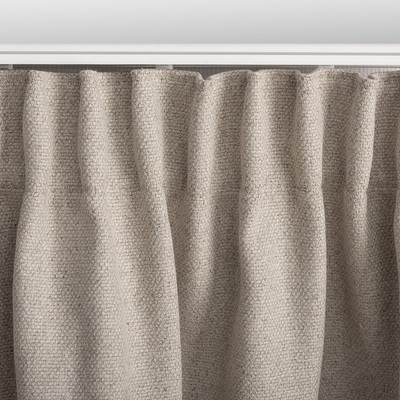 Pencil pleat curtain in collection Hemp Blend, fabric: 159-32