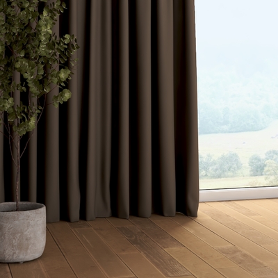 Pencil pleat curtain in collection Dimout, fabric: 269-69
