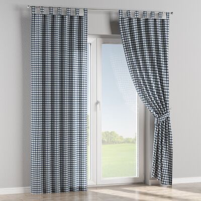 Zasłona na szelkach 1 szt. w kolekcji Quadro, tkanina: 136-01