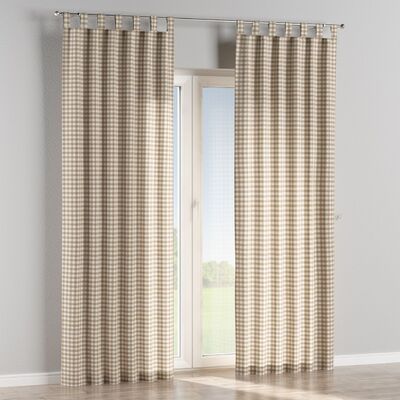 Tab top curtain in collection Quadro, fabric: 136-06
