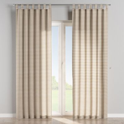 Tab top curtain in collection Quadro, fabric: 136-06