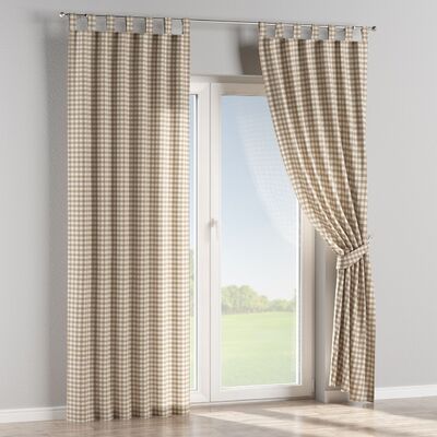 Tab top curtain in collection Quadro, fabric: 136-06