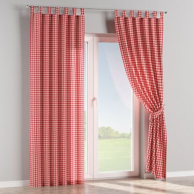 Gardin med stropper 1 stk. fra kollektionen Quadro, Stof: 136-16