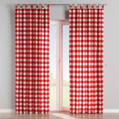 Zasłona na szelkach 1 szt. w kolekcji Quadro, tkanina: 136-18