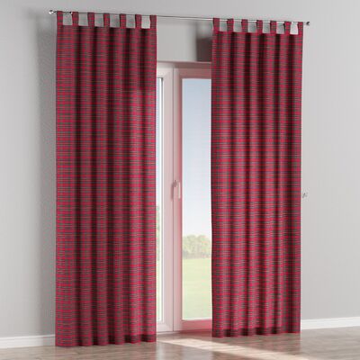 Gardin med stropper 1 stk. fra kollektionen Quadro, Stof: 126-29