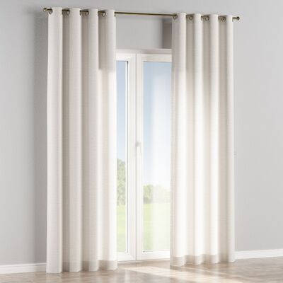 Eyelet curtain in collection Linen, fabric: 392-04