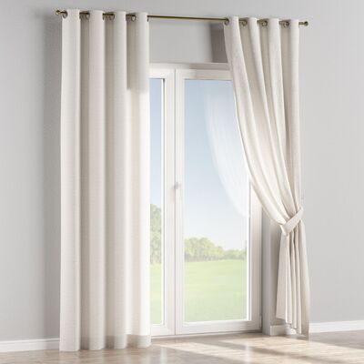 Eyelet curtain in collection Linen, fabric: 392-04