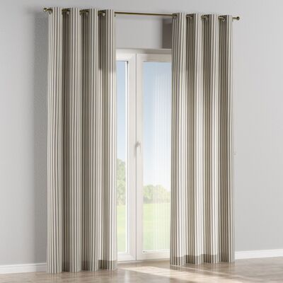 Gardin med øskner 1 stk. fra kollektionen Quadro, Stof: 136-02