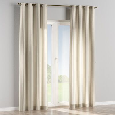 Gardin med øskner 1 stk. fra kollektionen Quadro, Stof: 136-07
