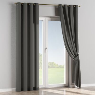 Gardin med øskner 1 stk. fra kollektionen Quadro, Stof: 136-14
