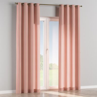 Gardin med øskner 1 stk. fra kollektionen Quadro, Stof: 136-17