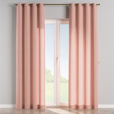 Gardin med øskner 1 stk. fra kollektionen Quadro, Stof: 136-17