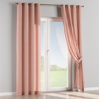 Gardin med øskner 1 stk. fra kollektionen Quadro, Stof: 136-17