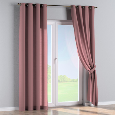 Eyelet curtain in collection Linen, fabric: 159-12