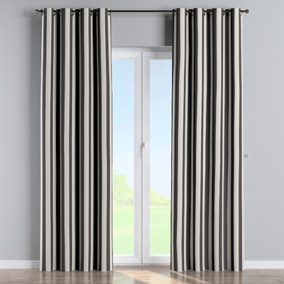 Gardin med øskner 1 stk. fra kollektionen Quadro, Stof: 143-92