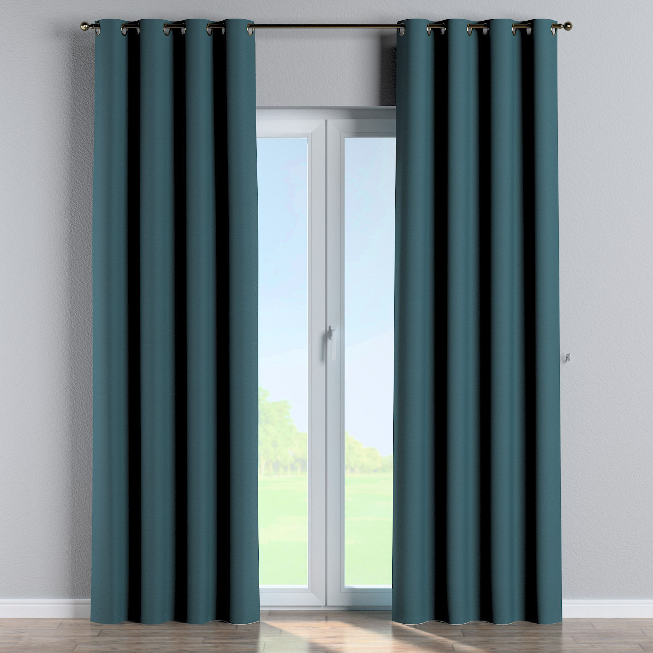 Ösenschal, blau, Blackout Soft (269-24) günstig online kaufen
