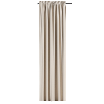 Zasłona na kanale z grzywką 1 szt. w kolekcji Blackout Semi (Dimout), tkanina: 269-83
