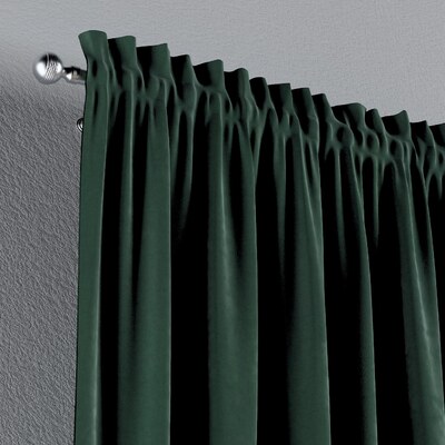 Vorhang mit Tunnel und Köpfchen von der Kollektion Velvet, Stoff: 704-25