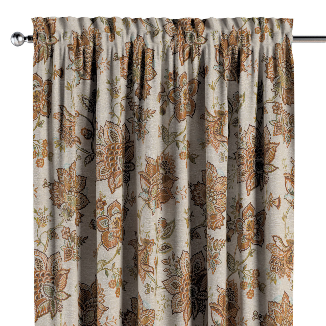 Vorhang mit Tunnel und Köpfchen, beige, Intenso Premium (144-27) günstig online kaufen