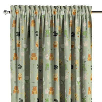 Slot and frill curtains
