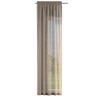 Vorhang mit Tunnel und Köpfchen von der Kollektion Sensual Premium, Stoff: 144-40