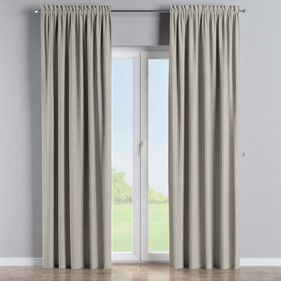 Zasłona na kanale z grzywką 1 szt. w kolekcji Outdoor Oasis, tkanina: 703-33