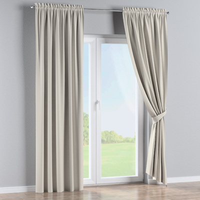 Zasłona na kanale z grzywką 1 szt. w kolekcji Outdoor Oasis, tkanina: 703-37