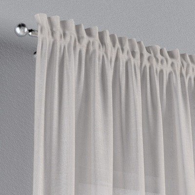 Zasłona na kanale z grzywką 1 szt. w kolekcji Natural Touch, tkanina: 128-13