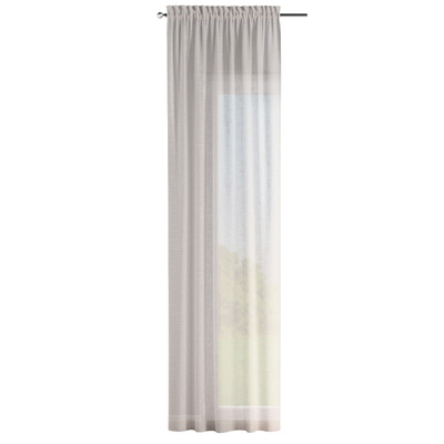 Zasłona na kanale z grzywką 1 szt. w kolekcji Natural Touch, tkanina: 128-13