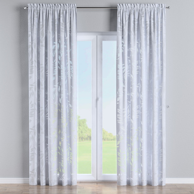 Zasłona na kanale z grzywką 1 szt. w kolekcji Natural Touch, tkanina: 128-12