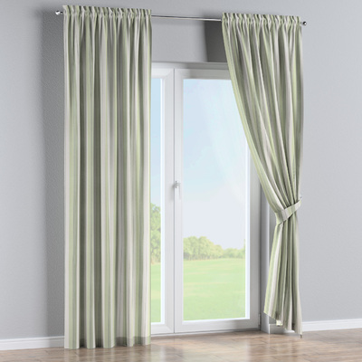 Zasłona na kanale z grzywką 1 szt. w kolekcji Stripes, tkanina: 144-96
