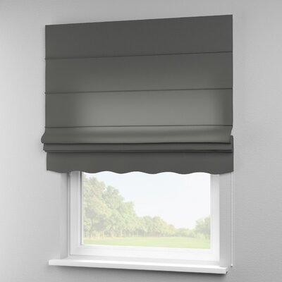 Foldegardin Firenze<br/>Med buet kappe fra kollektionen Quadro, Stof: 136-14