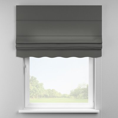 Foldegardin Firenze<br/>Med buet kappe fra kollektionen Quadro, Stof: 136-14