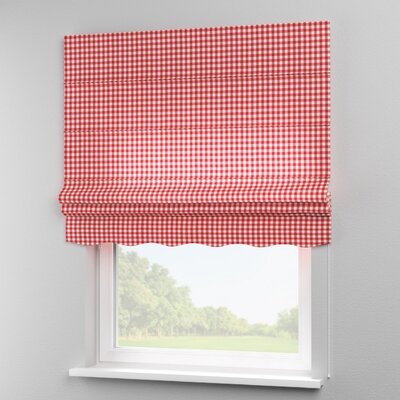Foldegardin Firenze<br/>Med buet kappe fra kollektionen Quadro, Stof: 136-16
