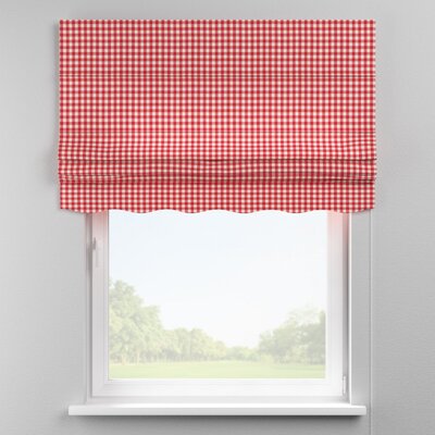 Foldegardin Firenze<br/>Med buet kappe fra kollektionen Quadro, Stof: 136-16