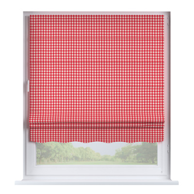 Foldegardin Firenze<br/>Med buet kappe fra kollektionen Quadro, Stof: 136-16