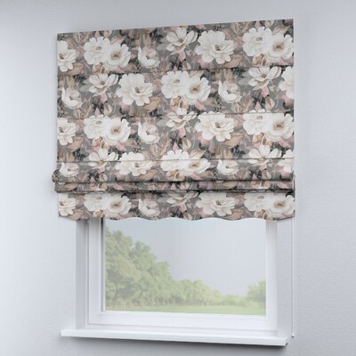Foldegardin Firenze<br/>Med buet kappe fra kollektionen Gardenia, Stof: 142-13