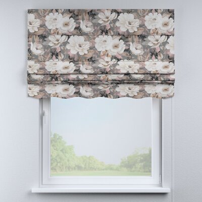 Foldegardin Firenze<br/>Med buet kappe fra kollektionen Gardenia, Stof: 142-13