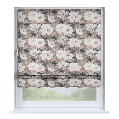 Foldegardin Firenze<br/>Med buet kappe fra kollektionen Gardenia, Stof: 142-13