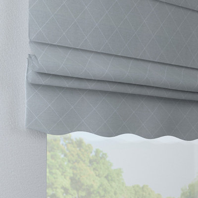 Foldegardin Firenze<br/>Med buet kappe fra kollektionen Sunny, Stof: 142-57