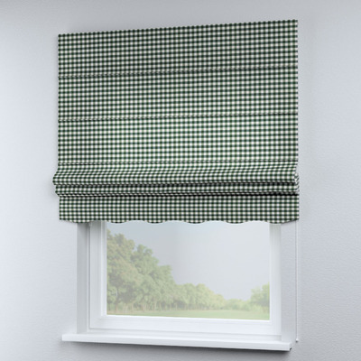 Foldegardin Firenze<br/>Med buet kappe fra kollektionen Quadro, Stof: 144-34