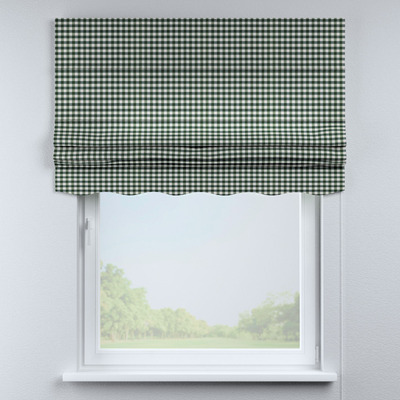 Foldegardin Firenze<br/>Med buet kappe fra kollektionen Quadro, Stof: 144-34