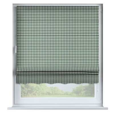 Foldegardin Firenze<br/>Med buet kappe fra kollektionen Quadro, Stof: 144-34
