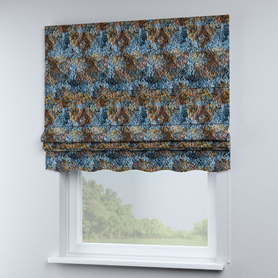 Foldegardin Firenze<br/>Med buet kappe fra kollektionen Intenso Premium, Stof: 144-37