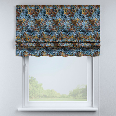 Foldegardin Firenze<br/>Med buet kappe fra kollektionen Intenso Premium, Stof: 144-37
