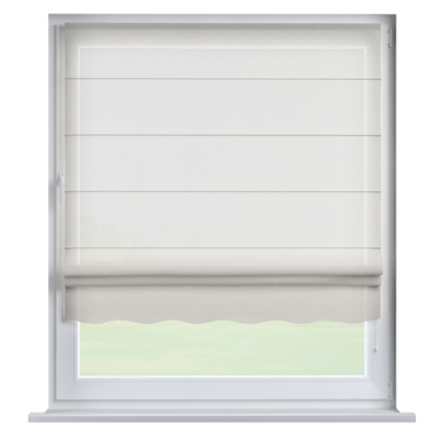 Foldegardin Firenze<br/>Med buet kappe fra kollektionen Sensuale Premium, Stof: 144-54