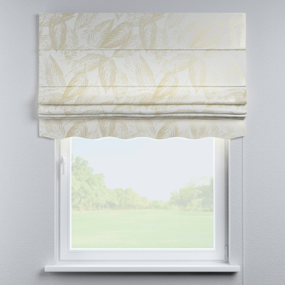 Foldegardin Firenze<br/>Med buet kappe fra kollektionen Secret Garden, Stof: 145-14